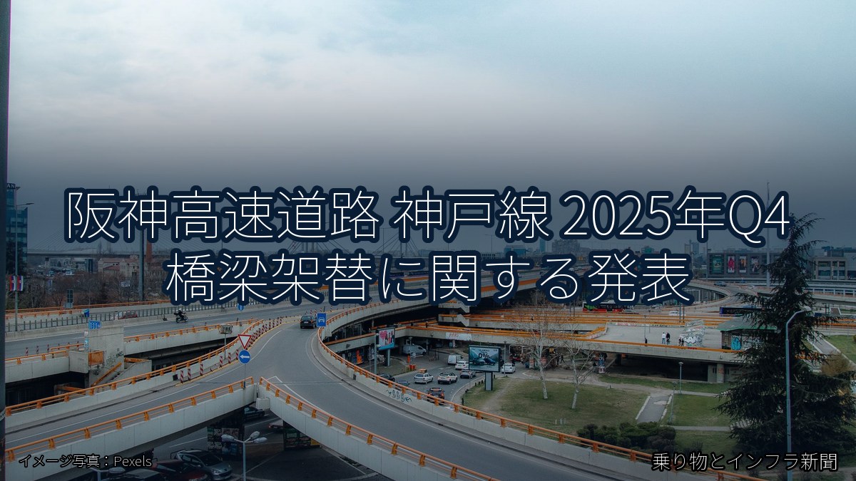 阪神高速道路 神戸線 2025年Q4 橋梁架替に関する発表（乗り物とインフラ新聞）