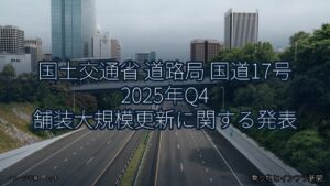 国土交通省 道路局 国道17号 2025年Q4 舗装大規模更新に関する発表（乗り物とインフラ新聞）
