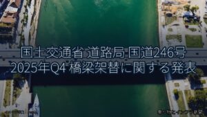 国土交通省 道路局 国道246号 2025年Q4 橋梁架替に関する発表（乗り物とインフラ新聞）