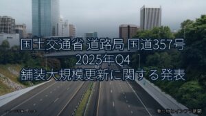 国土交通省 道路局 国道357号 2025年Q4 舗装大規模更新に関する発表（乗り物とインフラ新聞）