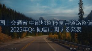 国土交通省 中部地整 岐阜県道路整備 2025年Q4 拡幅に関する発表（乗り物とインフラ新聞）