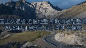 国土交通省 近畿地整 和歌山道路整備 2025年Q4 線形改良に関する発表（乗り物とインフラ新聞）
