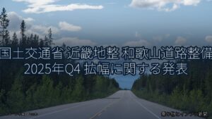 国土交通省 近畿地整 和歌山道路整備 2025年Q4 拡幅に関する発表（乗り物とインフラ新聞）