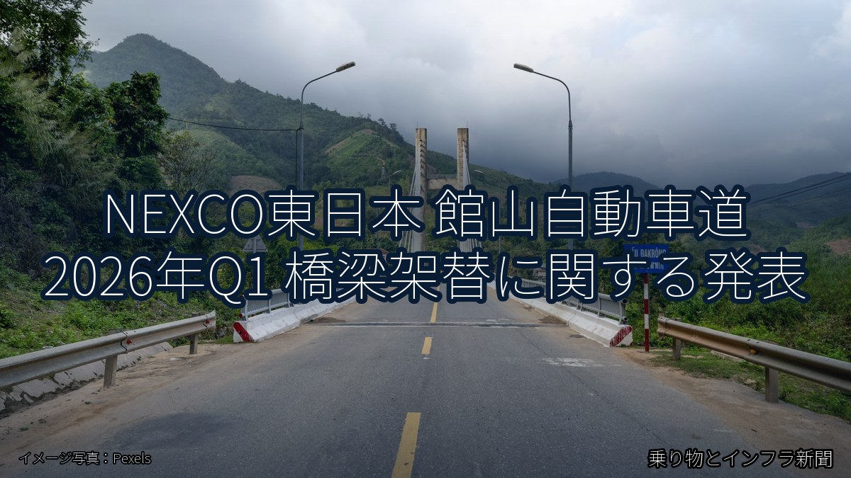 NEXCO東日本 館山自動車道 2026年Q1 橋梁架替に関する発表（乗り物とインフラ新聞）