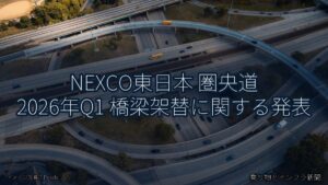 NEXCO東日本 圏央道 2026年Q1 橋梁架替に関する発表（乗り物とインフラ新聞）
