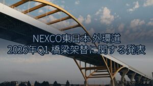 NEXCO東日本 外環道 2026年Q1 橋梁架替に関する発表（乗り物とインフラ新聞）