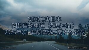 NEXCO東日本 関越自動車道（群馬区間） 2026年Q1 車線増設に関する発表（乗り物とインフラ新聞）
