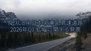 NEXCO中日本 新東名高速道路 2026年Q1 拡幅に関する発表（乗り物とインフラ新聞）