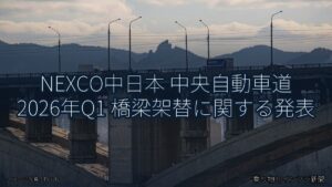 NEXCO中日本 中央自動車道 2026年Q1 橋梁架替に関する発表（乗り物とインフラ新聞）
