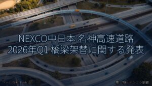 NEXCO中日本 名神高速道路 2026年Q1 橋梁架替に関する発表（乗り物とインフラ新聞）
