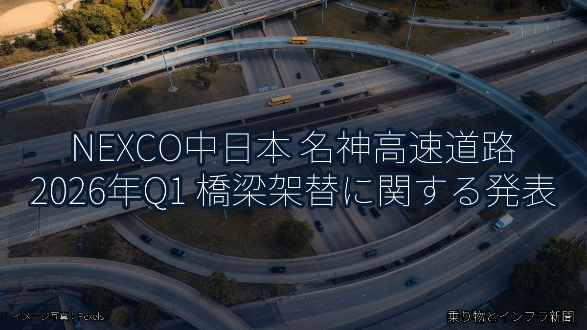 NEXCO中日本 名神高速道路 2026年Q1 橋梁架替に関する発表（乗り物とインフラ新聞）