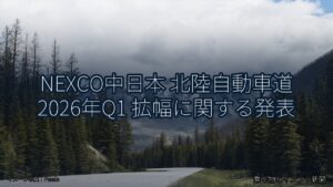 NEXCO中日本 北陸自動車道 2026年Q1 拡幅に関する発表（乗り物とインフラ新聞）