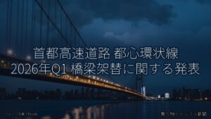 首都高速道路 都心環状線 2026年Q1 橋梁架替に関する発表（乗り物とインフラ新聞）