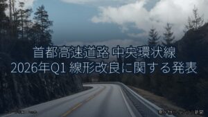首都高速道路 中央環状線 2026年Q1 線形改良に関する発表（乗り物とインフラ新聞）