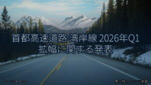 首都高速道路 湾岸線 2026年Q1 拡幅に関する発表（乗り物とインフラ新聞）