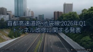 首都高速道路 池袋線 2026年Q1 トンネル改修に関する発表（乗り物とインフラ新聞）