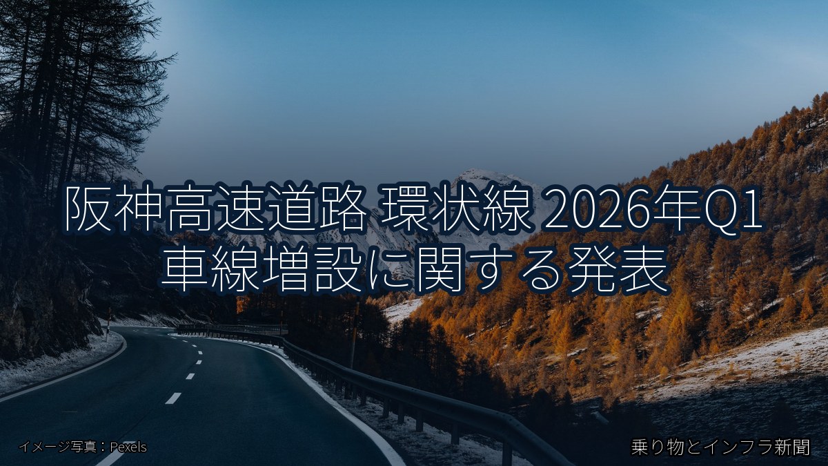 阪神高速道路 環状線 2026年Q1 車線増設に関する発表(乗り物とインフラ新聞)