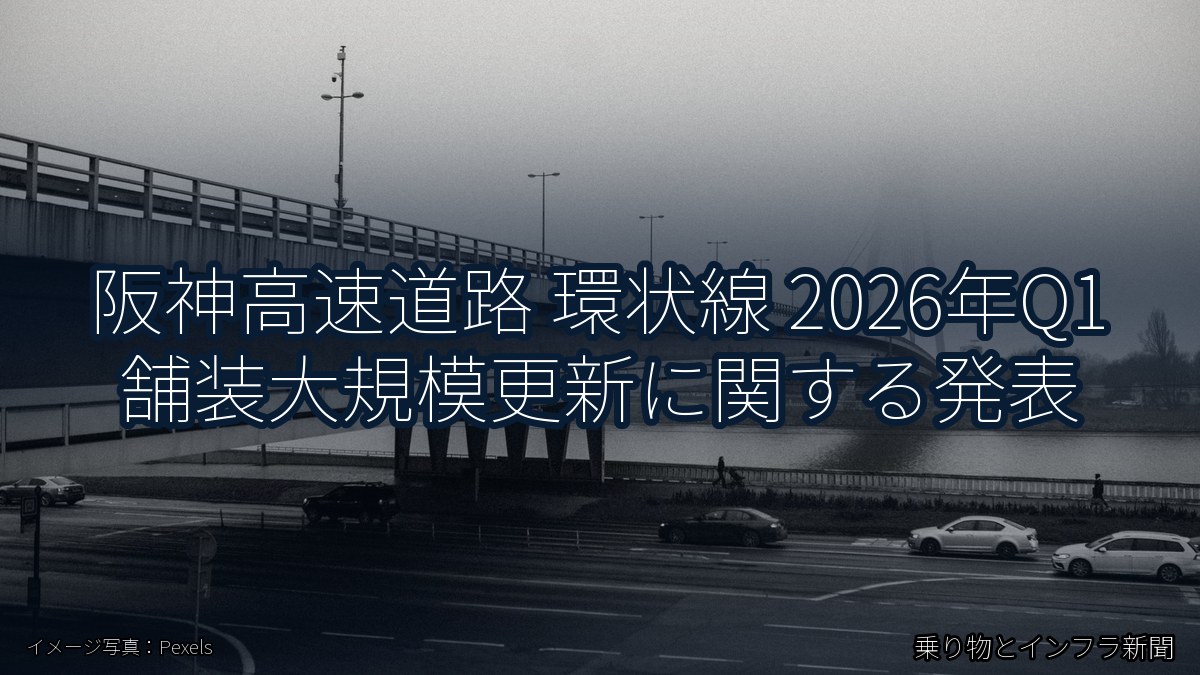 阪神高速道路 環状線 2026年Q1 舗装大規模更新に関する発表(乗り物とインフラ新聞)