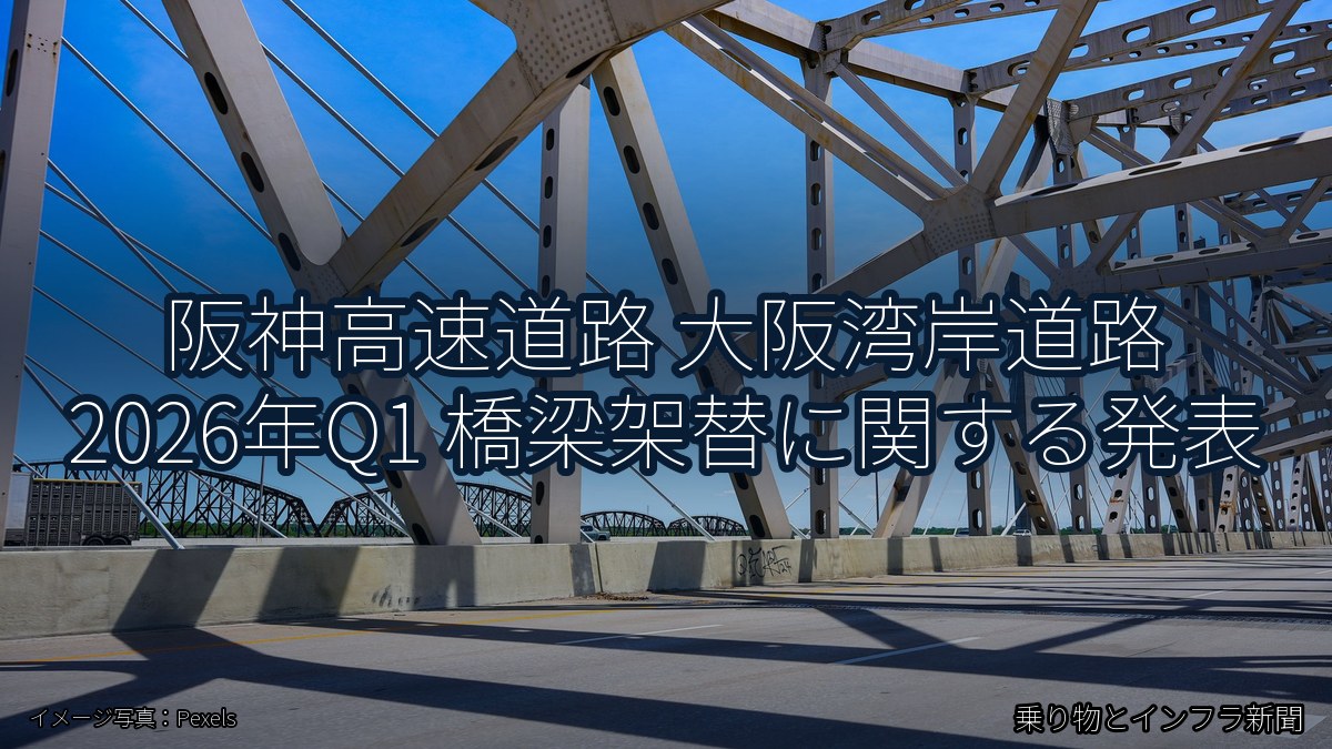 阪神高速道路 大阪湾岸道路 2026年Q1 橋梁架替に関する発表（乗り物とインフラ新聞）