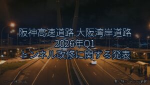 阪神高速道路 大阪湾岸道路 2026年Q1 トンネル改修に関する発表（乗り物とインフラ新聞）