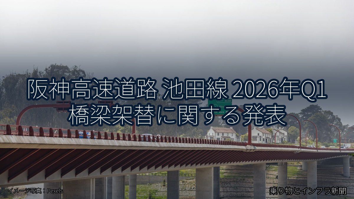阪神高速道路 池田線 2026年Q1 橋梁架替に関する発表（乗り物とインフラ新聞）