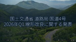国土交通省 道路局 国道4号 2026年Q1 線形改良に関する発表（乗り物とインフラ新聞）