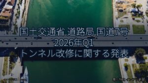 国土交通省 道路局 国道7号 2026年Q1 トンネル改修に関する発表（乗り物とインフラ新聞）