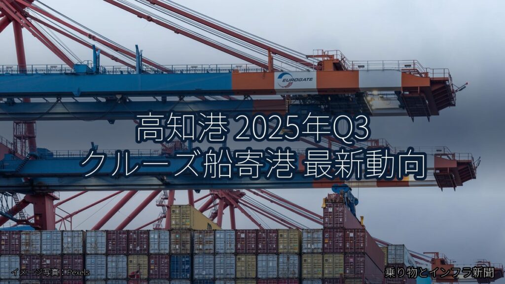 高知港 2025年Q3 クルーズ船寄港 最新動向（乗り物とインフラ新聞）