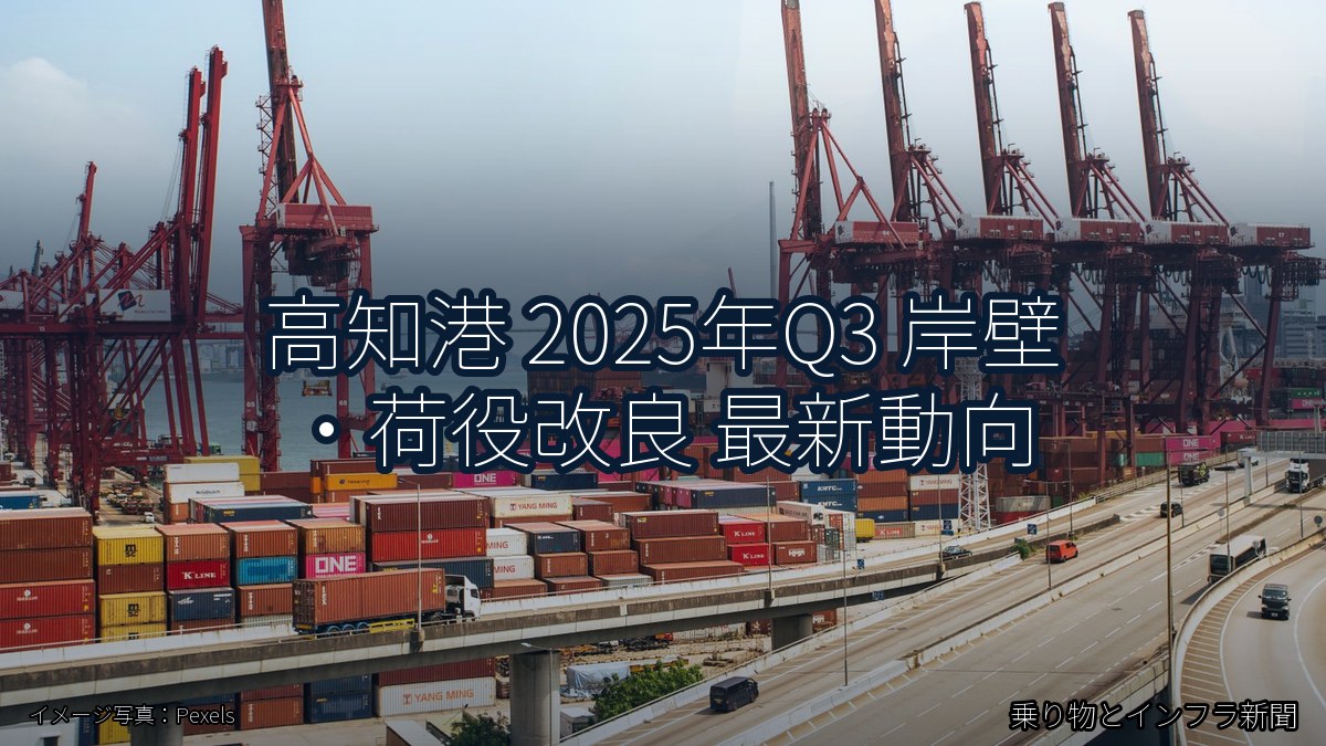高知港 2025年Q3 岸壁・荷役改良 最新動向(乗り物とインフラ新聞)