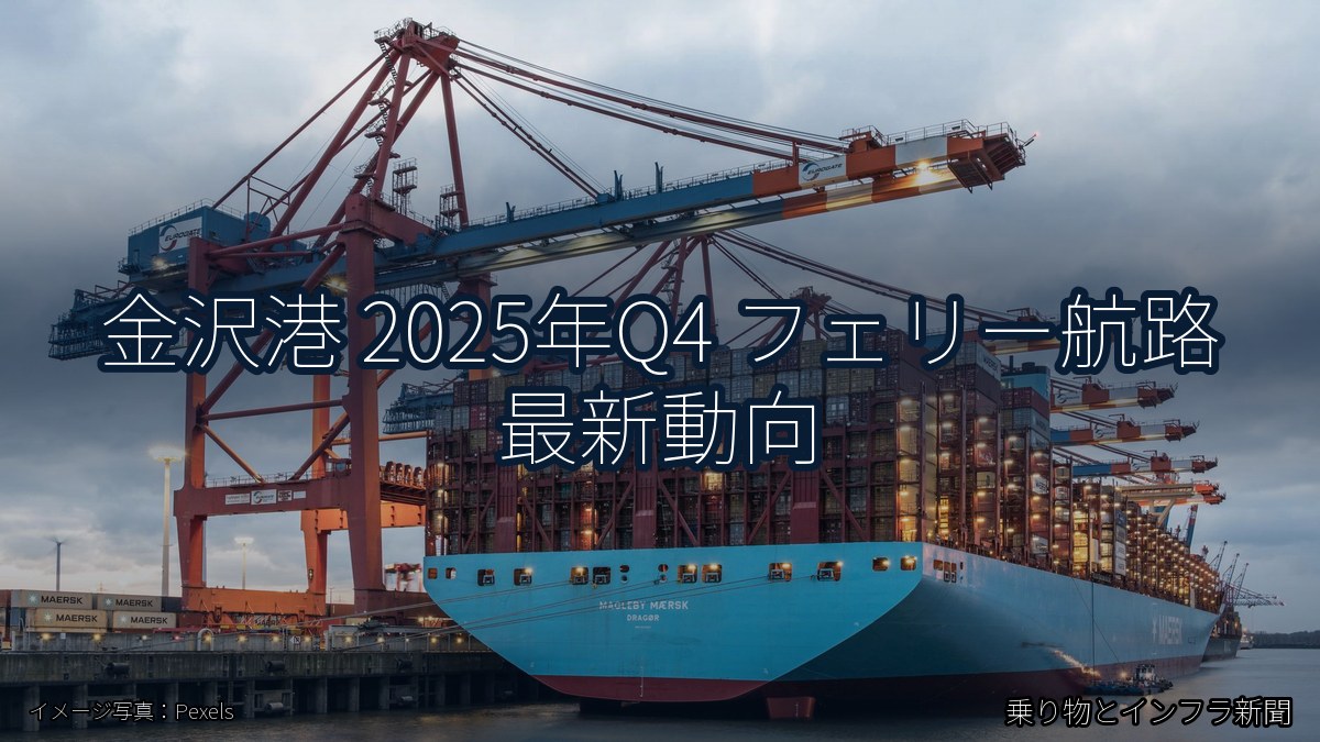 金沢港 2025年Q4 フェリー航路 最新動向（乗り物とインフラ新聞）