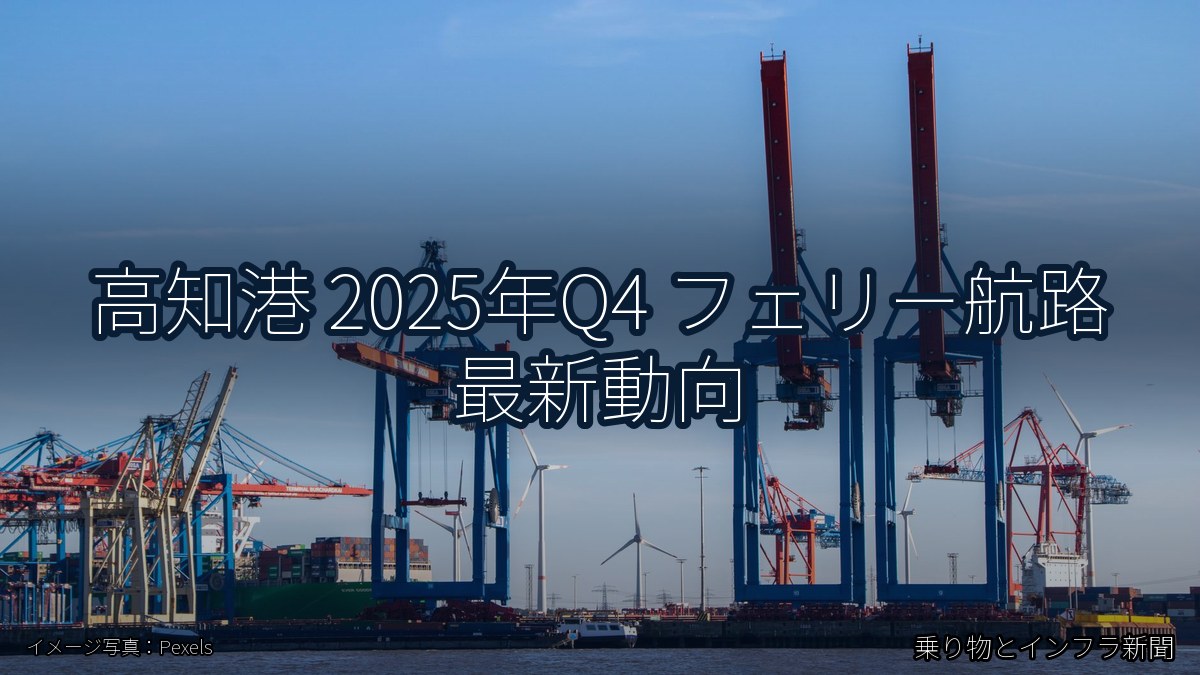 高知港 2025年Q4 フェリー航路 最新動向（乗り物とインフラ新聞）