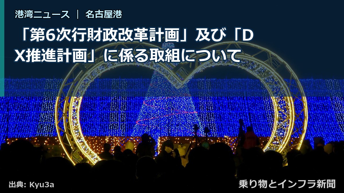 「第6次行財政改革計画」及び「DX推進計画」に係る取組について（乗り物とインフラ新聞）
