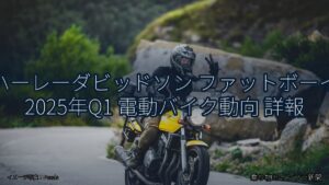 ハーレーダビッドソン ファットボーイ 2025年Q1 電動バイク動向 詳報（乗り物とインフラ新聞）