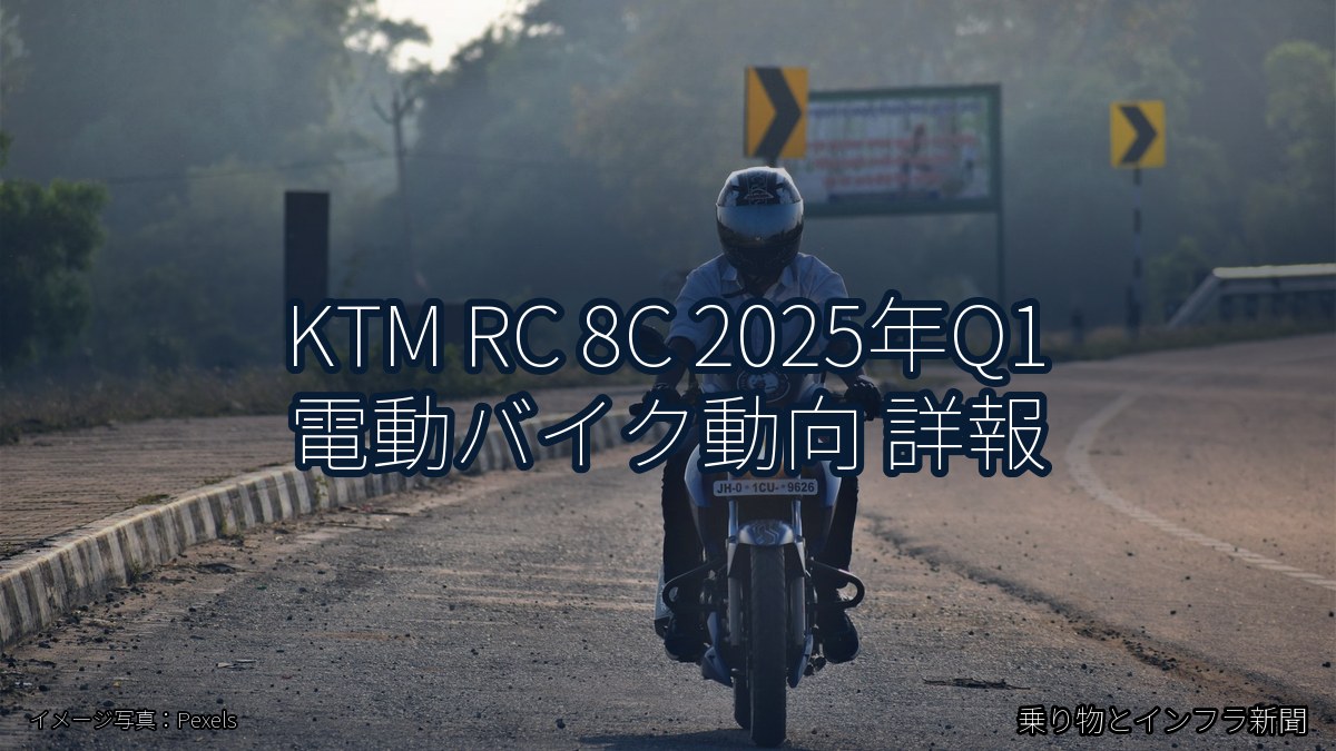 KTM RC 8C 2025年Q1 電動バイク動向 詳報（乗り物とインフラ新聞）