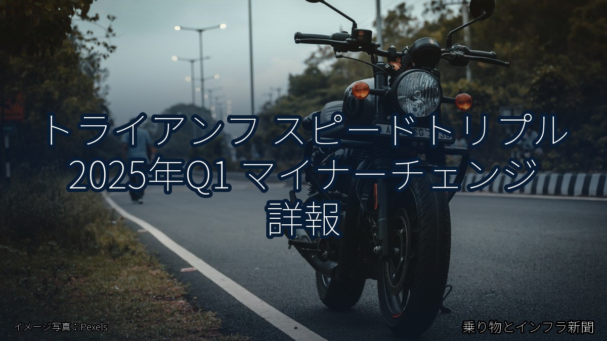 トライアンフ スピードトリプル 2025年Q1 マイナーチェンジ 詳報(乗り物とインフラ新聞)