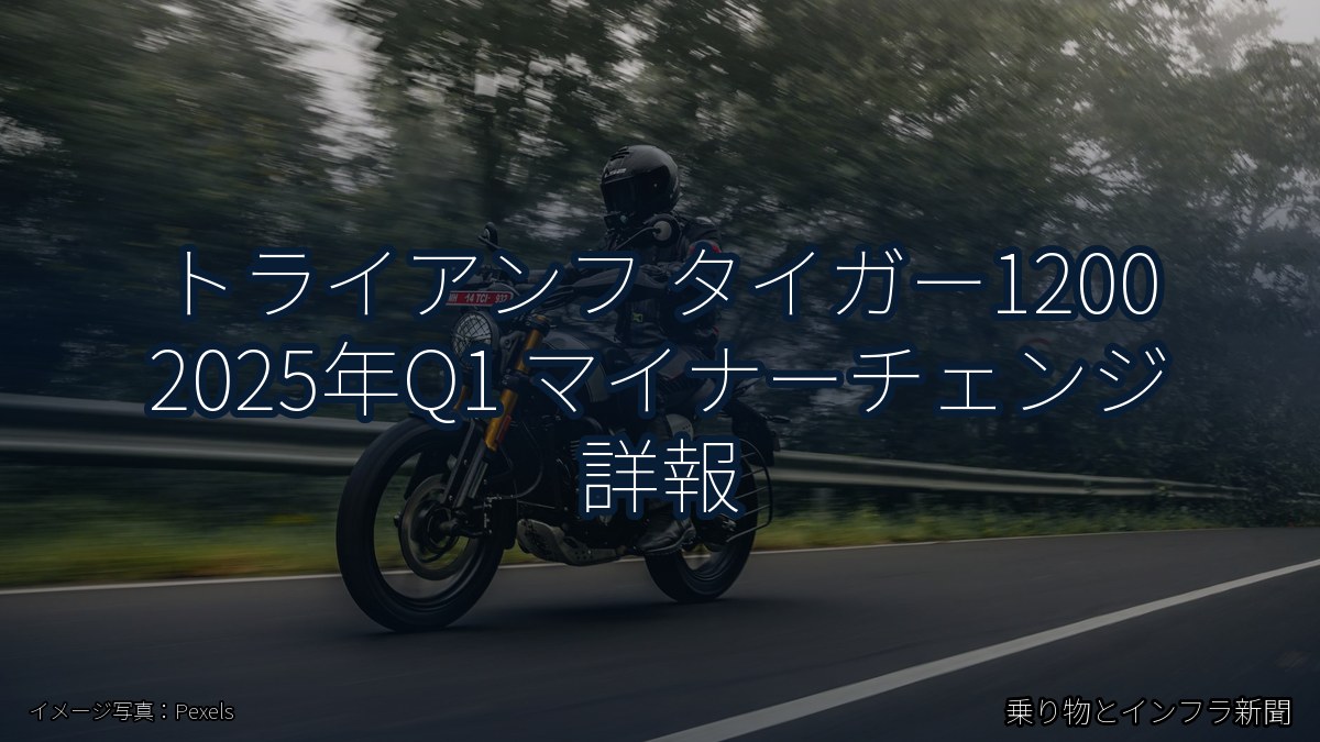 トライアンフ タイガー1200 2025年Q1 マイナーチェンジ 詳報（乗り物とインフラ新聞）