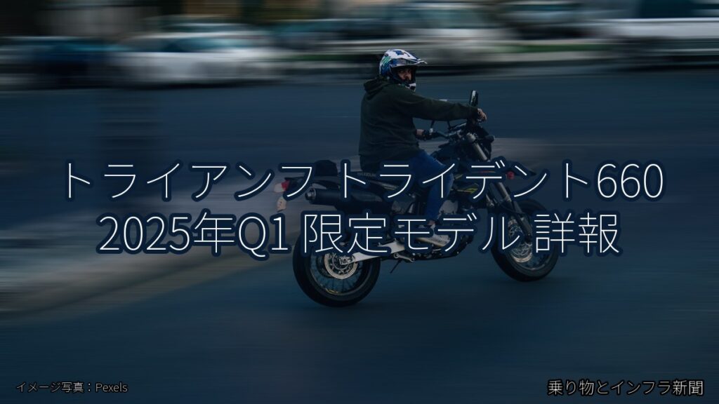 トライアンフ トライデント660 2025年Q1 限定モデル 詳報（乗り物とインフラ新聞）