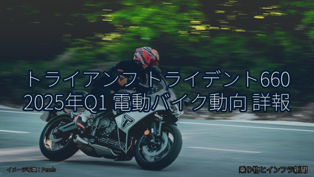 トライアンフ トライデント660 2025年Q1 電動バイク動向 詳報（乗り物とインフラ新聞）