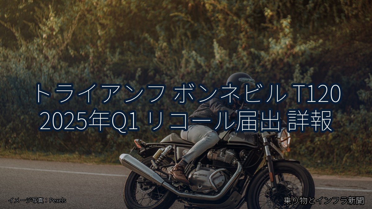 トライアンフ ボンネビル T120 2025年Q1 リコール届出 詳報（乗り物とインフラ新聞）