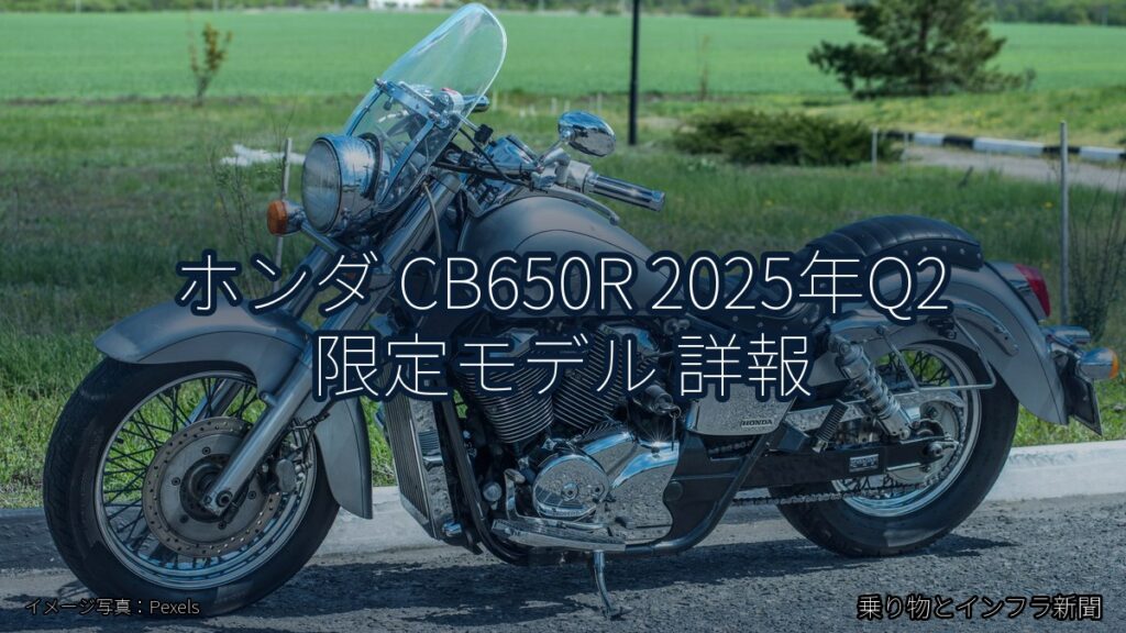 ホンダ CB650R 2025年Q2 限定モデル 詳報（乗り物とインフラ新聞）
