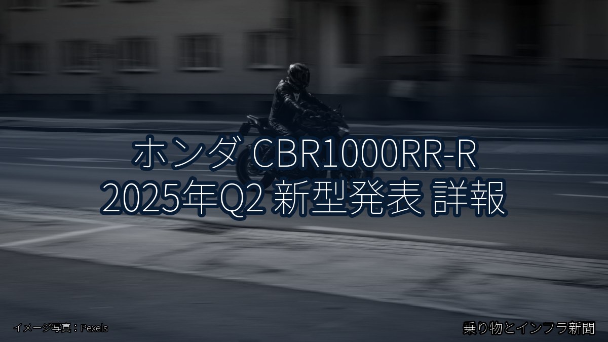 ホンダ CBR1000RR-R 2025年Q2 新型発表 詳報（乗り物とインフラ新聞）