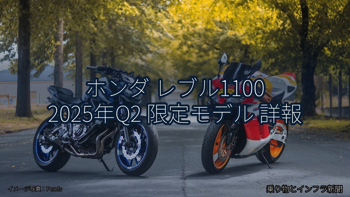 ホンダ レブル1100 2025年Q2 限定モデル 詳報（乗り物とインフラ新聞）