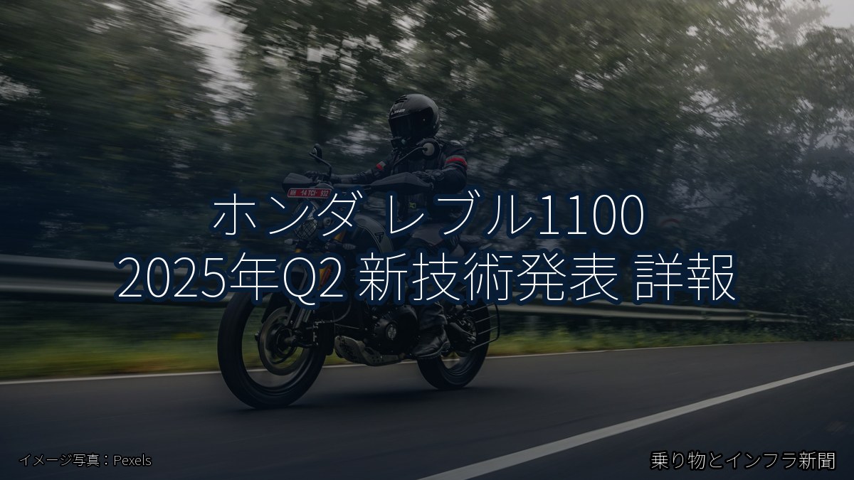 ホンダ レブル1100 2025年Q2 新技術発表 詳報（乗り物とインフラ新聞）