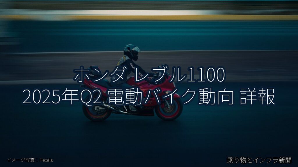 ホンダ レブル1100 2025年Q2 電動バイク動向 詳報（乗り物とインフラ新聞）