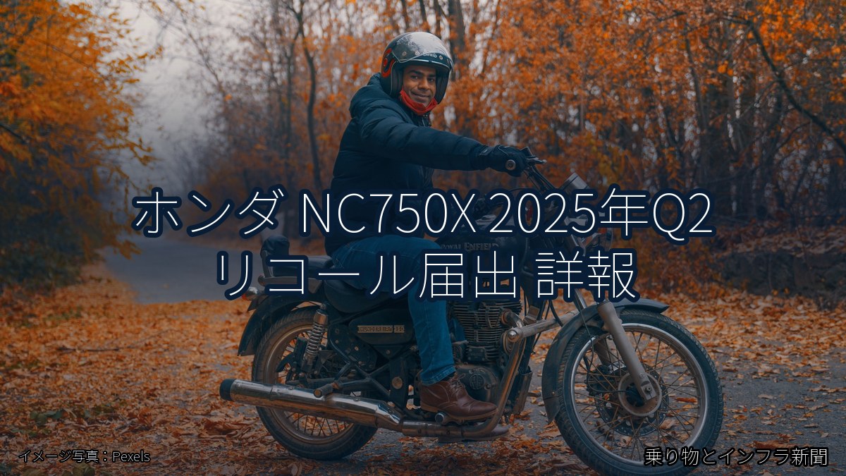 ホンダ NC750X 2025年Q2 リコール届出 詳報（乗り物とインフラ新聞）