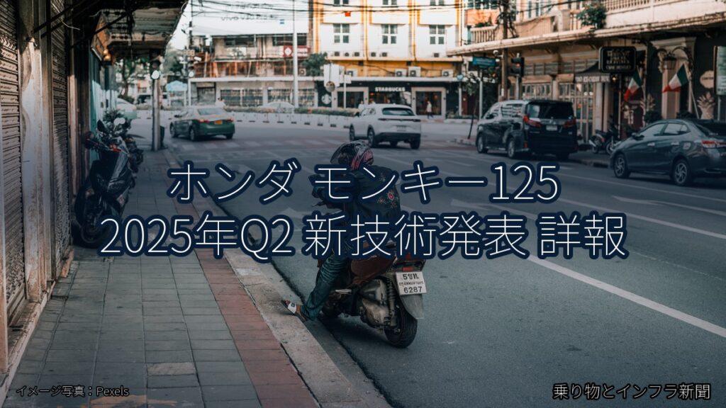 ホンダ モンキー125 2025年Q2 新技術発表 詳報（乗り物とインフラ新聞）
