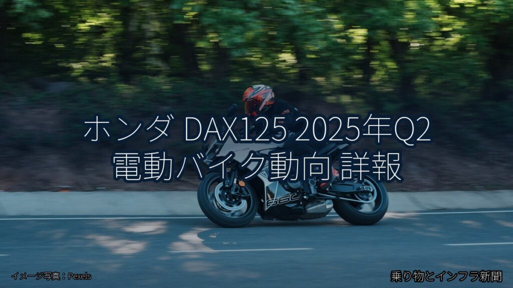 ホンダ DAX125 2025年Q2 電動バイク動向 詳報（乗り物とインフラ新聞）