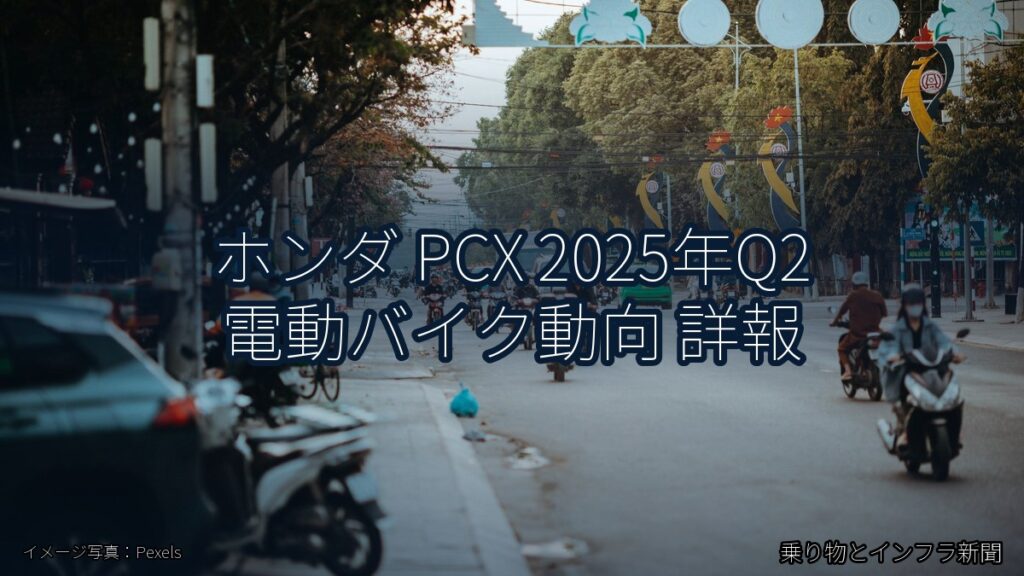 ホンダ PCX 2025年Q2 電動バイク動向 詳報（乗り物とインフラ新聞）