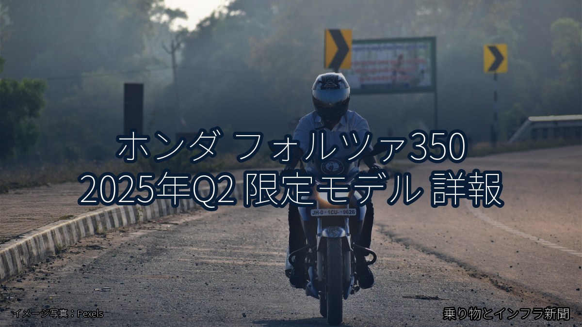 ホンダ フォルツァ350 2025年Q2 限定モデル 詳報（乗り物とインフラ新聞）