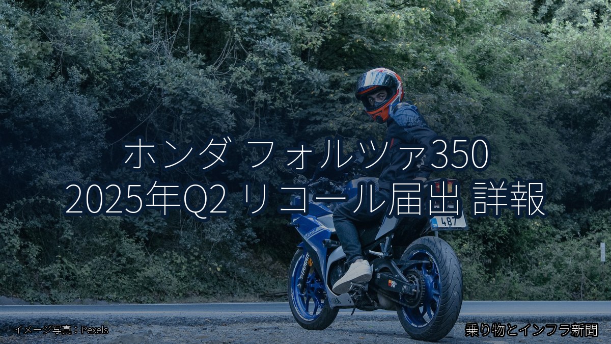 ホンダ フォルツァ350 2025年Q2 リコール届出 詳報（乗り物とインフラ新聞）